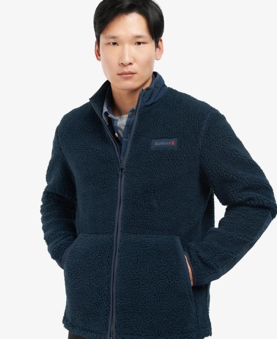 Barbour Men's Rock Fleece Jacket in North Green - Classic Outdoor Wear