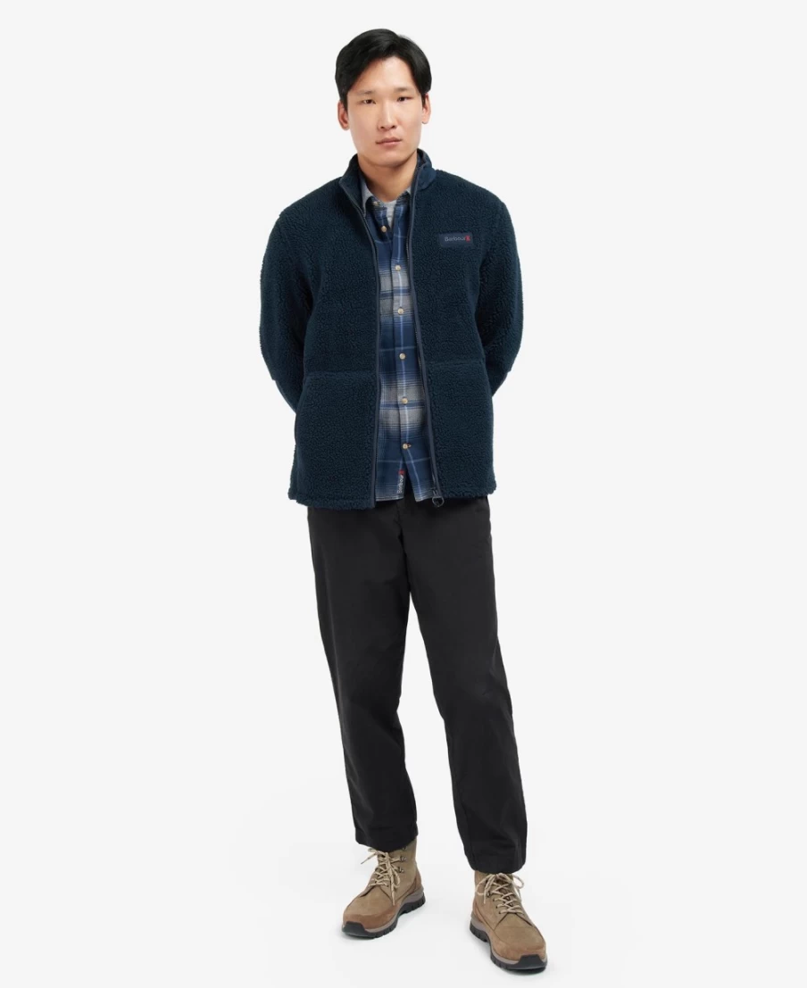 Barbour Men's Rock Fleece Jacket in North Green - Classic Outdoor Wear