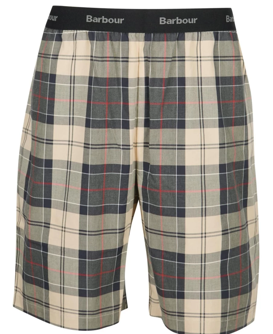 Barbour Men's Summer Navy Tartan Bailes Pajama Set