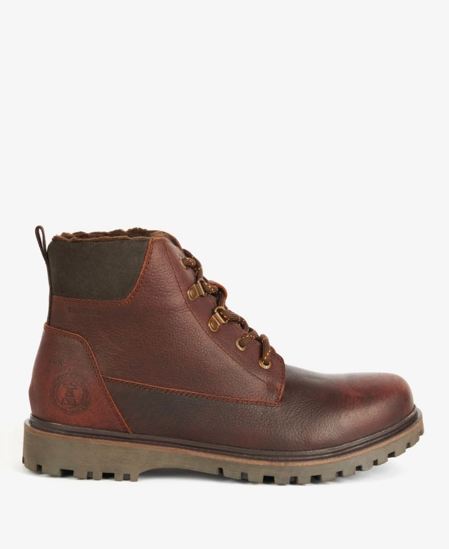 Barbour Men's Storr Dark Brown Leather Boots