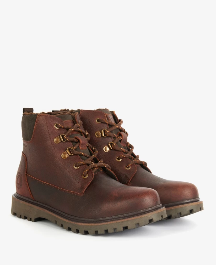 Barbour Men's Storr Dark Brown Leather Boots