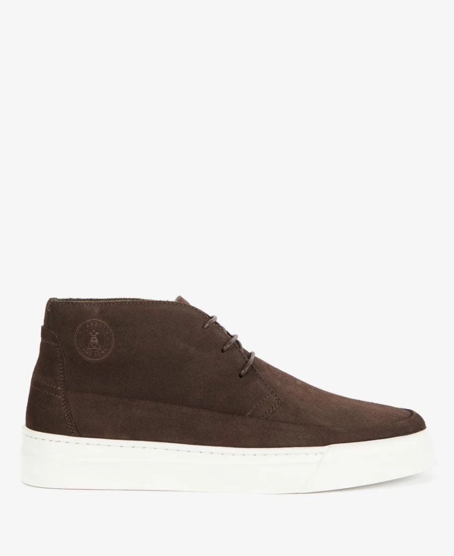 Barbour Mason Chukka Boots for Men in Chocolate Suede - Premium Leather Ankle Boots
