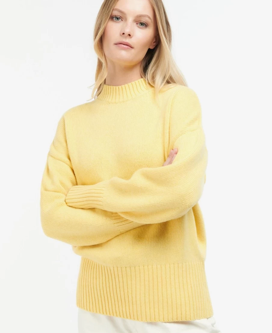 Barbour Women's Malin Knit Sweater in Black - Classic British Style