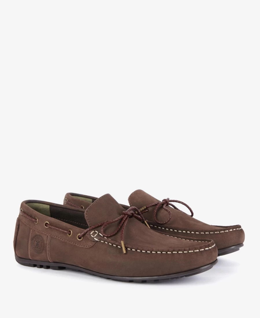 Barbour Men's Jenson Dark Brown Driving Shoes for Comfort & Style