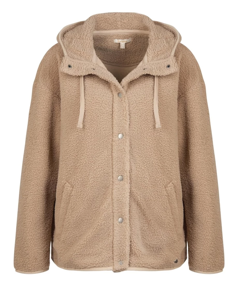 Barbour Women's Shelly Fleece Hoodie in Light Trench - Warm & Stylish Pullover