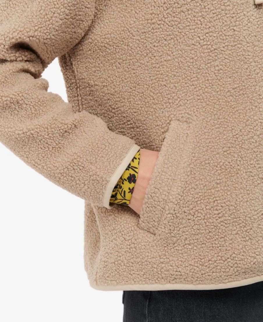 Barbour Women's Shelly Fleece Hoodie in Light Trench - Warm & Stylish Pullover