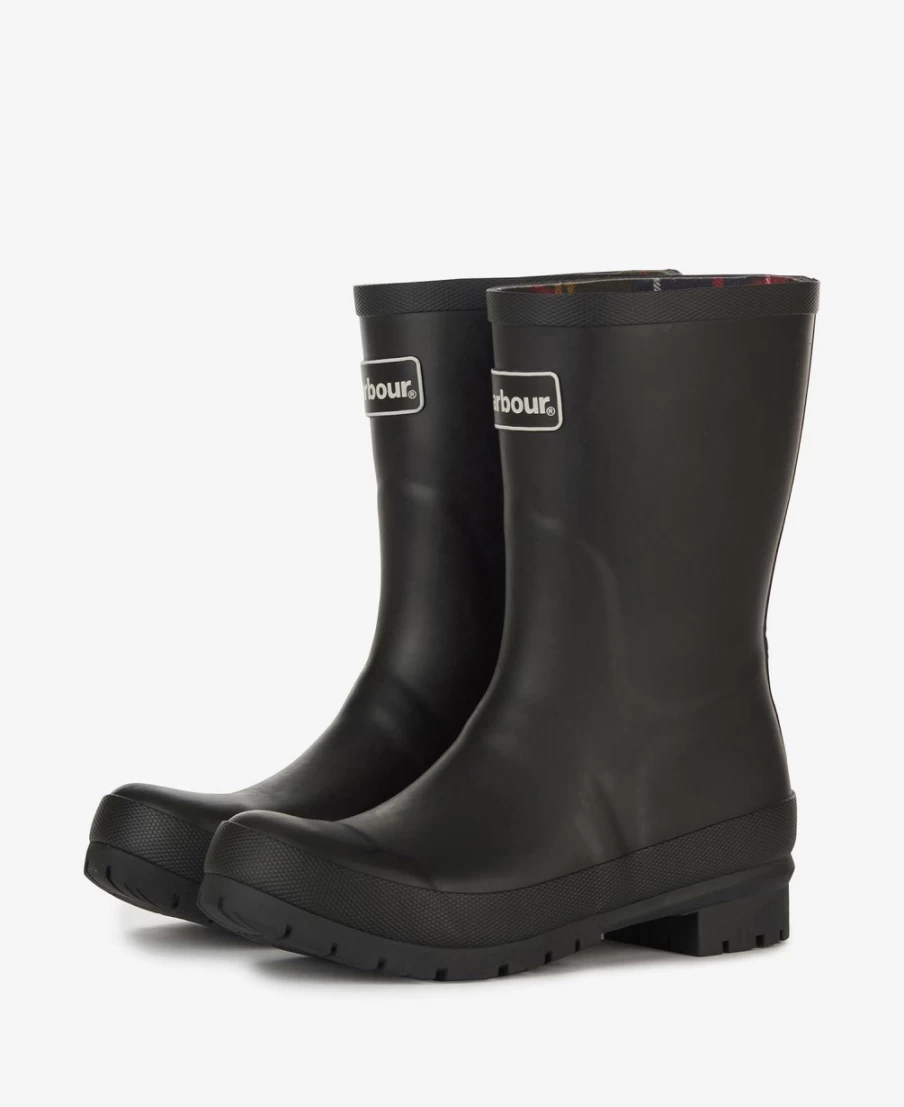 Barbour Women's Banbury Black Wellington Boots Waterproof Outdoor Rain Footwear