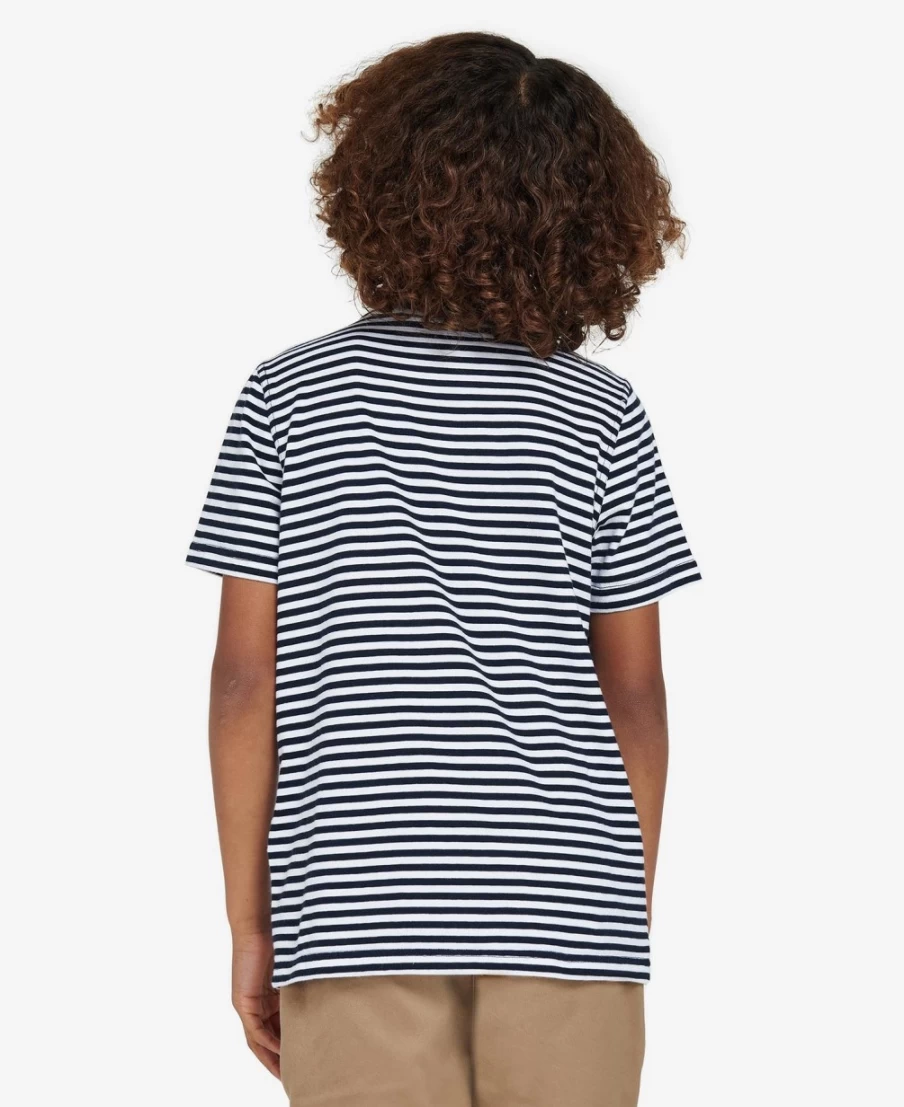 Barbour Boys Classic Navy Blake Cotton T-Shirt for Kids