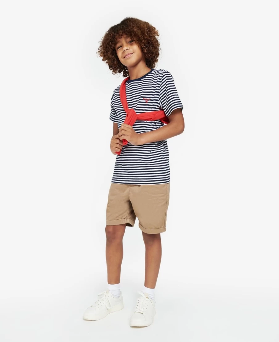 Barbour Boys Classic Navy Blake Cotton T-Shirt for Kids
