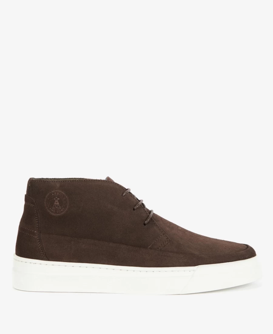 Barbour Mason Chukka Boots for Men in Chocolate Suede - Premium Leather Casual Footwear
