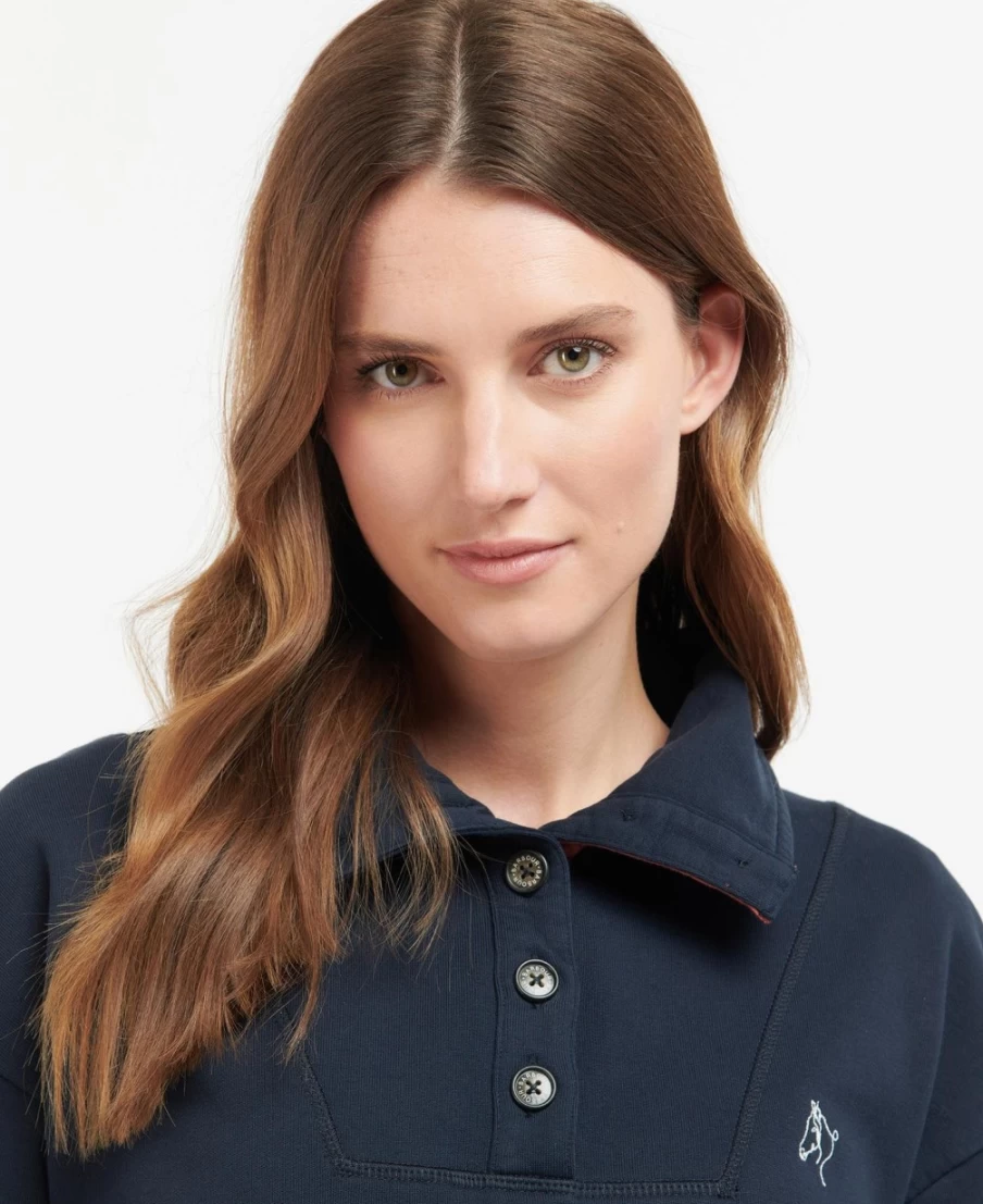 Barbour Women's Regia Sweatshirt in Classic Navy - Comfortable Casual Pullover