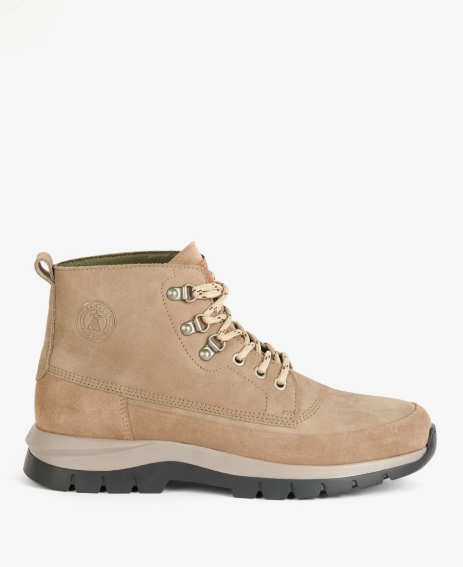 Barbour Men's Ward Boots in Buff - Classic Waterproof Leather Footwear
