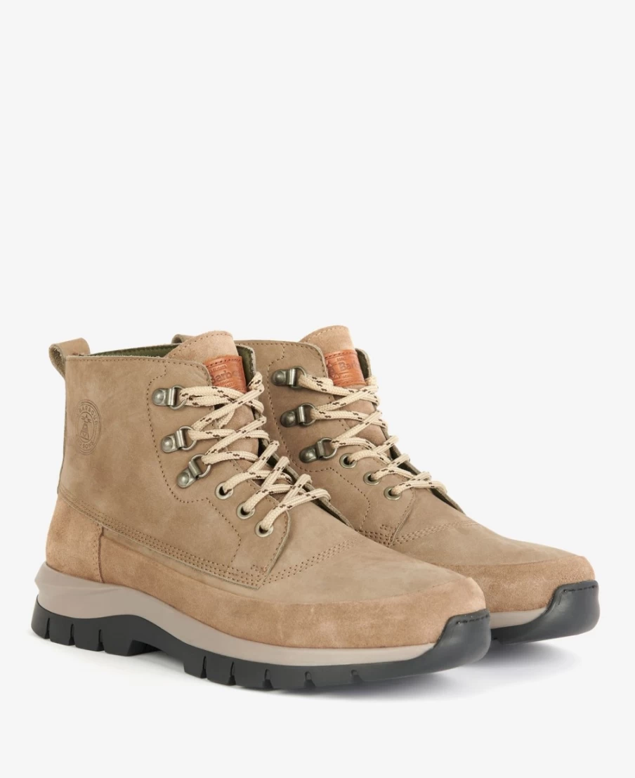 Barbour Men's Ward Boots in Buff - Classic Waterproof Leather Footwear