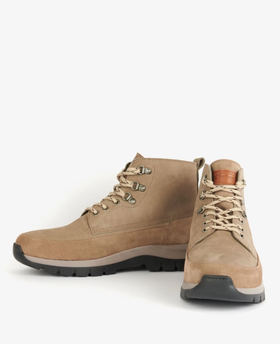 Barbour Men's Ward Boots in Buff - Classic Waterproof Leather Footwear