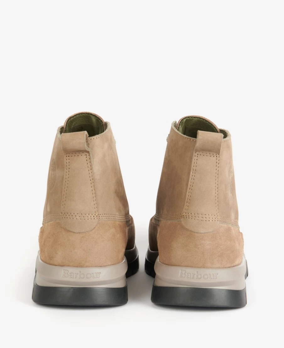Barbour Men's Ward Boots in Buff - Classic Waterproof Leather Footwear