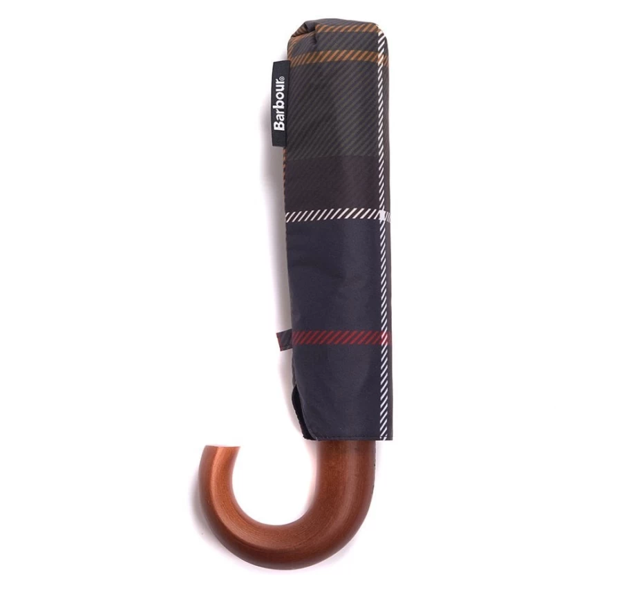 Barbour Classic Tartan Mens Umbrella - Compact & Stylish Rain Protection