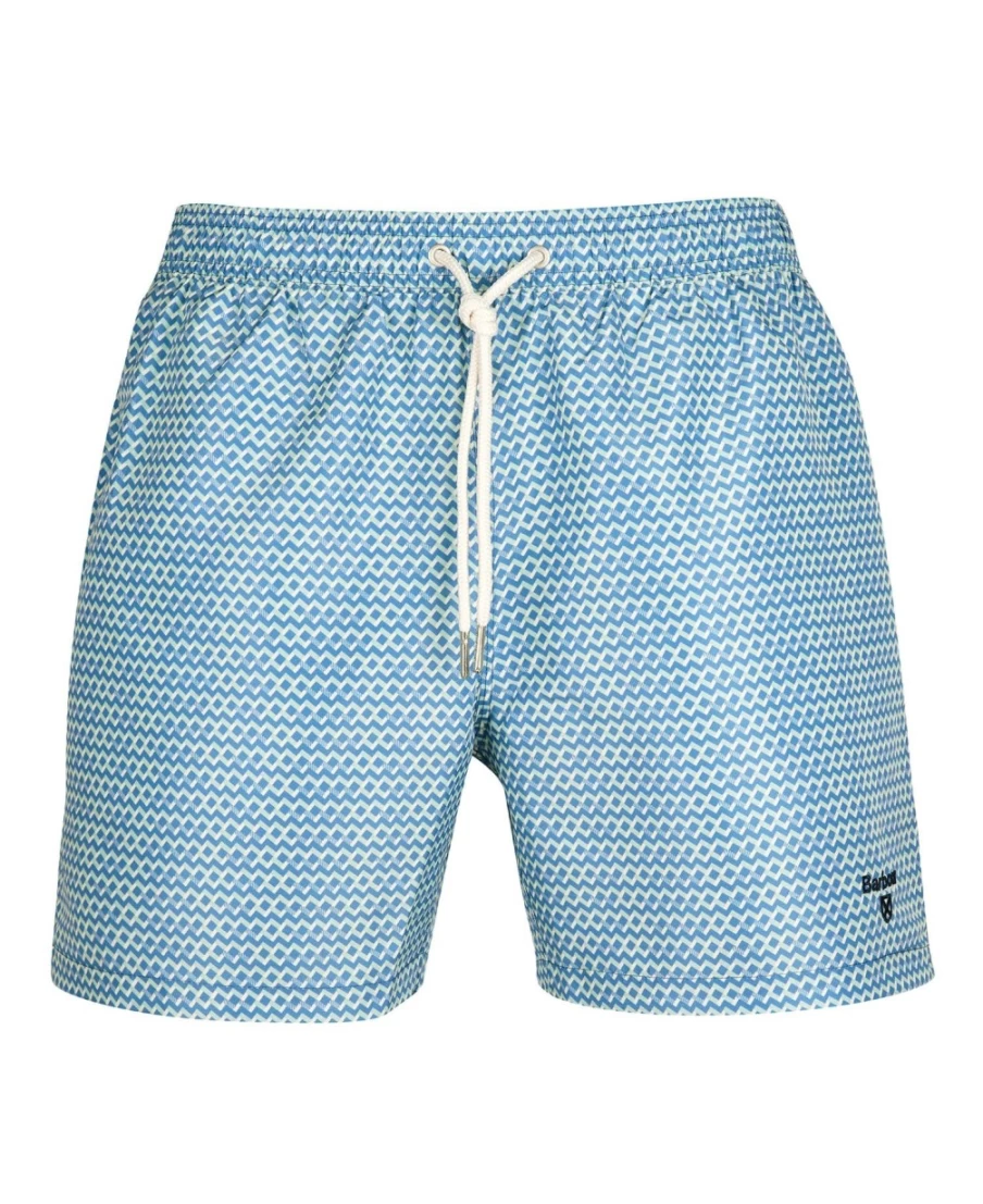 Barbour Men's Navy Diamond Geo Swim Shorts
