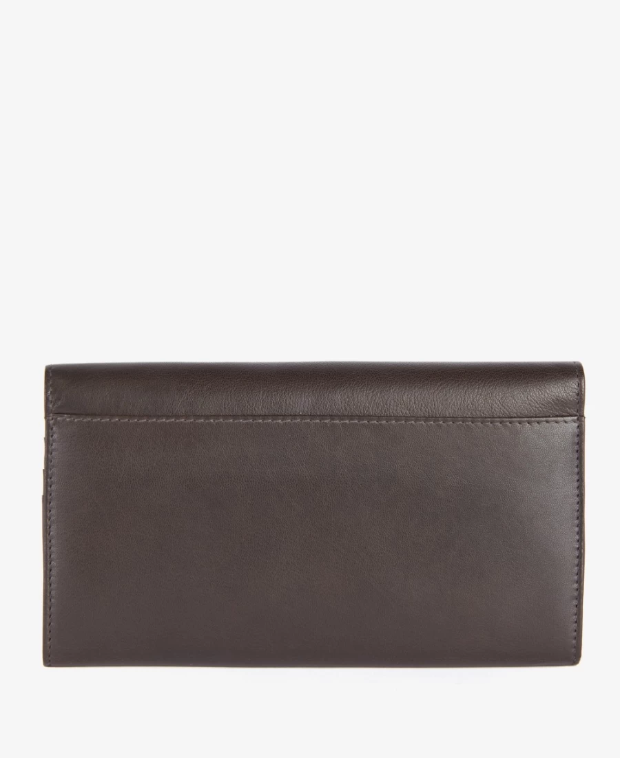 Barbour Men's Brown Leather Travel Purse - Classic Vintage Style Crossbody Bag