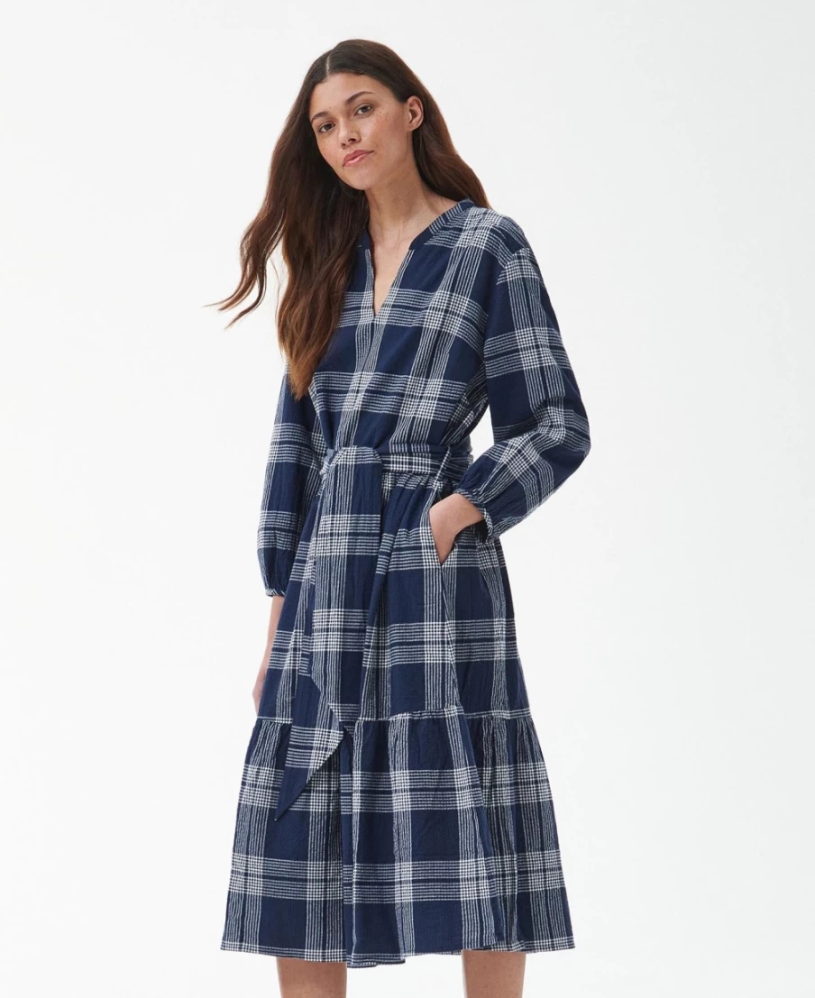 Barbour Women's Renfew Indigo Check Dress