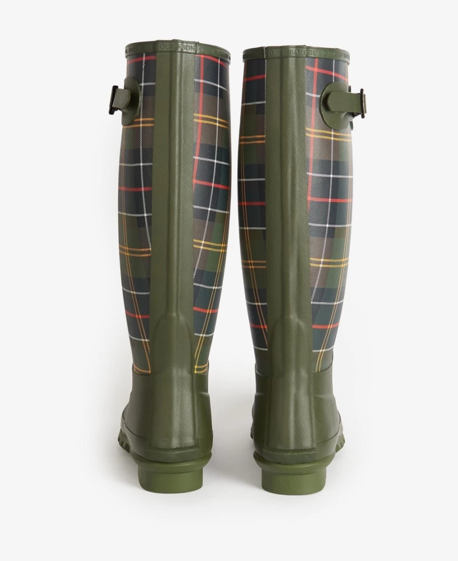 Barbour Women's Classic Tartan Bede Waterproof Wellingtons Boots