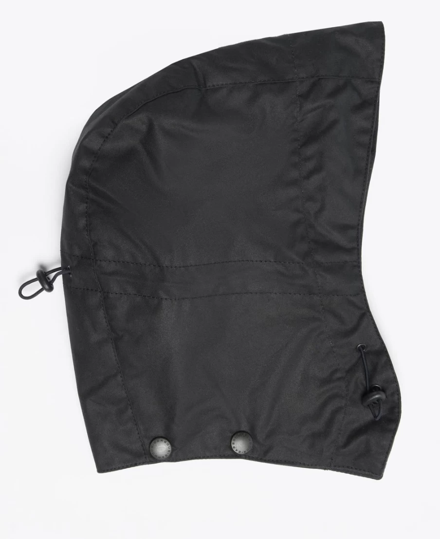 Barbour Men's Black Wax Storm Hood Jacket - Waterproof Outdoor Coat