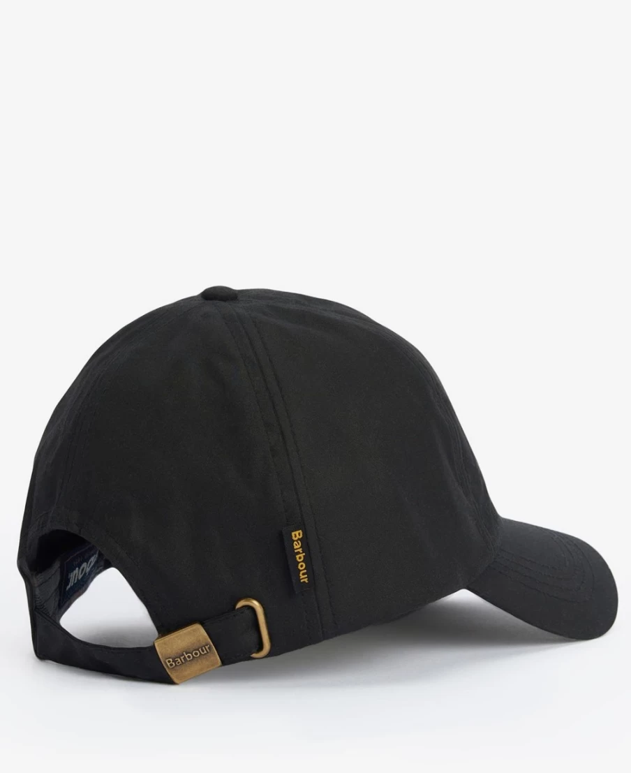 Barbour Men's Sport Cap in Navy & Cordovan Waxed Cotton
