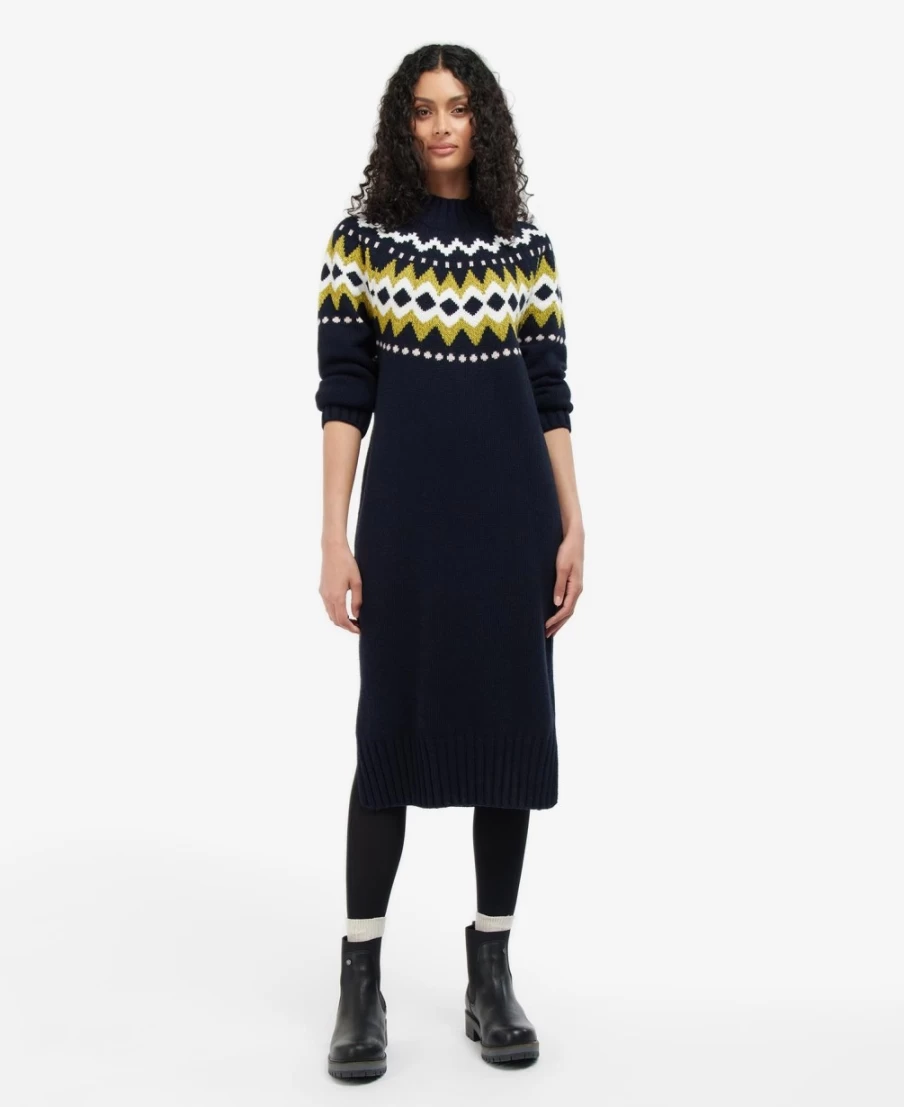 Barbour Women's Navy Lana Knitted Dress