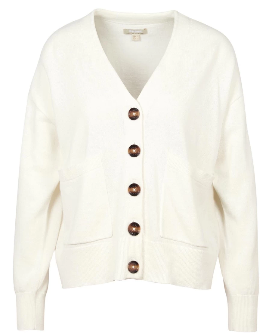 Barbour Women's Calico Wishaw Cardigan Knit Sweater
