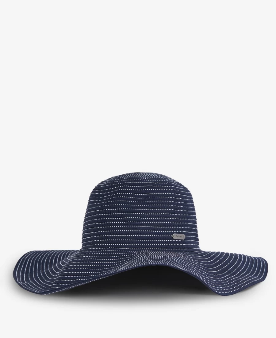 Barbour Lyndale Packable Hat for Women - Classic Navy Waterproof Outdoor Cap
