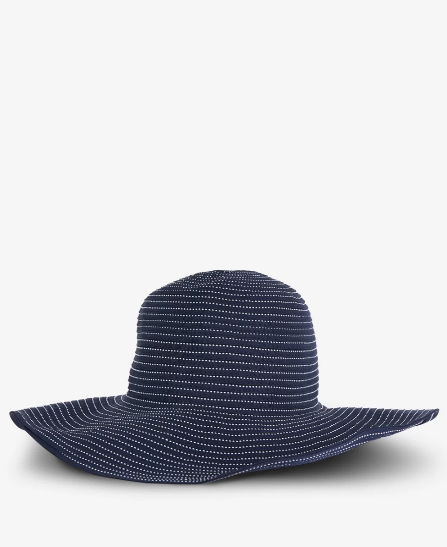 Barbour Lyndale Packable Hat for Women - Classic Navy Waterproof Outdoor Cap