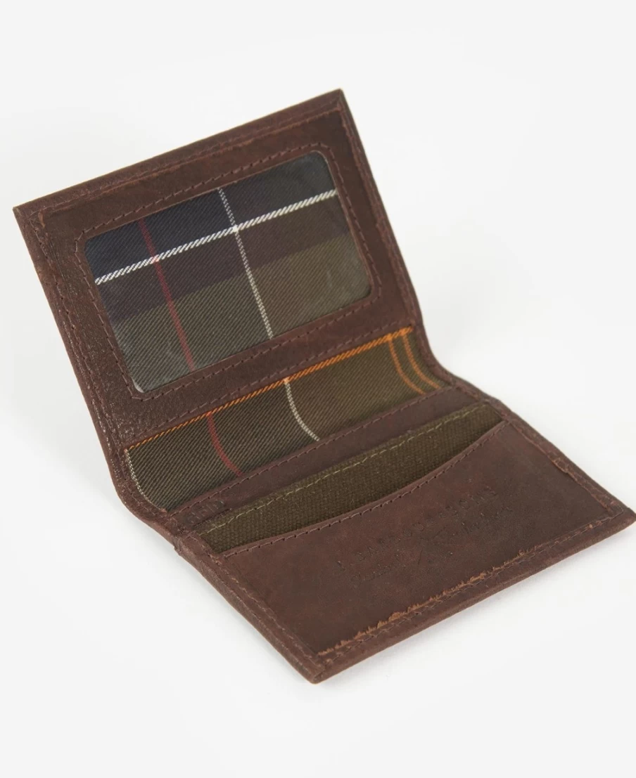 Barbour Men's Haydon Dark Brown Leather Wallet and Belt Gift Set for Him