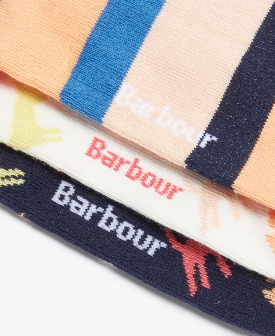 Barbour Women's Dog Multi Socks Gift Set - Cozy Knit Socks for Her