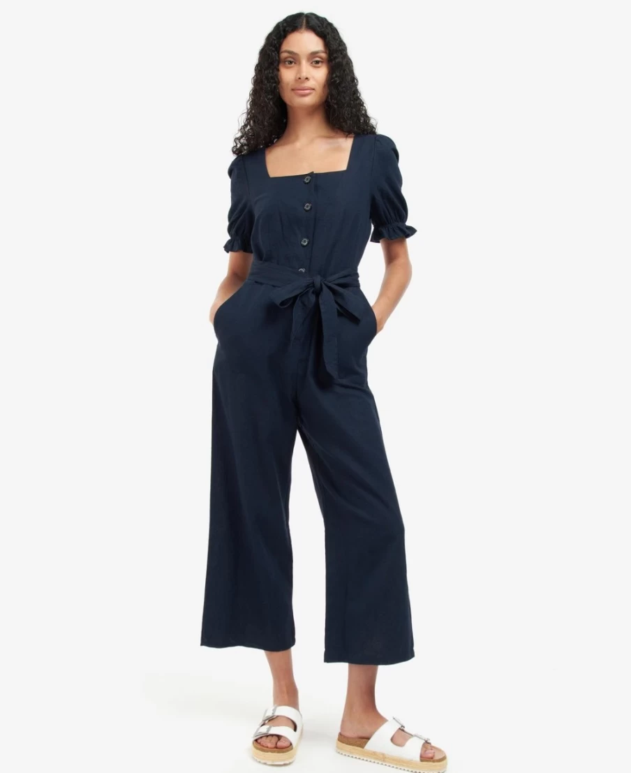 Barbour Women's Leilani Classic Navy Jumpsuit | Waterproof & Stylish All-in-One Outfit