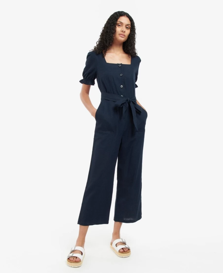 Barbour Women's Leilani Classic Navy Jumpsuit | Waterproof & Stylish All-in-One Outfit
