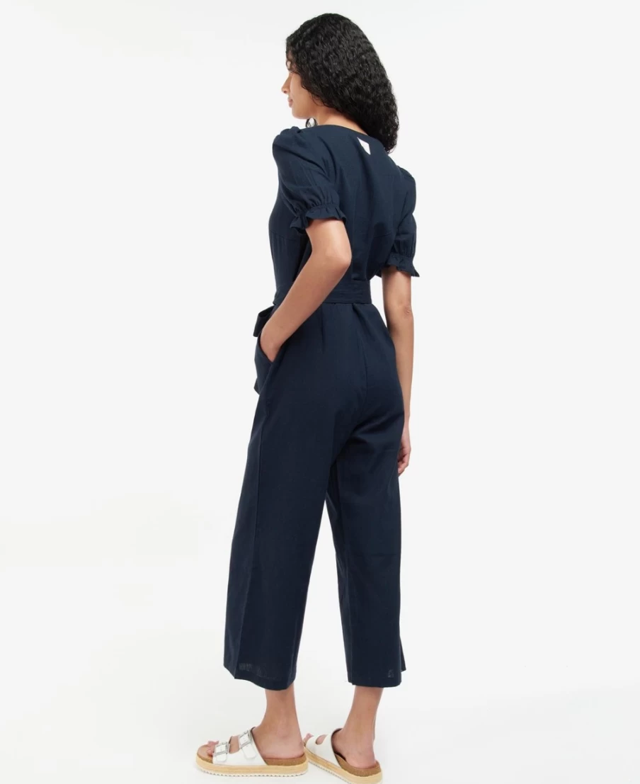 Barbour Women's Leilani Classic Navy Jumpsuit | Waterproof & Stylish All-in-One Outfit