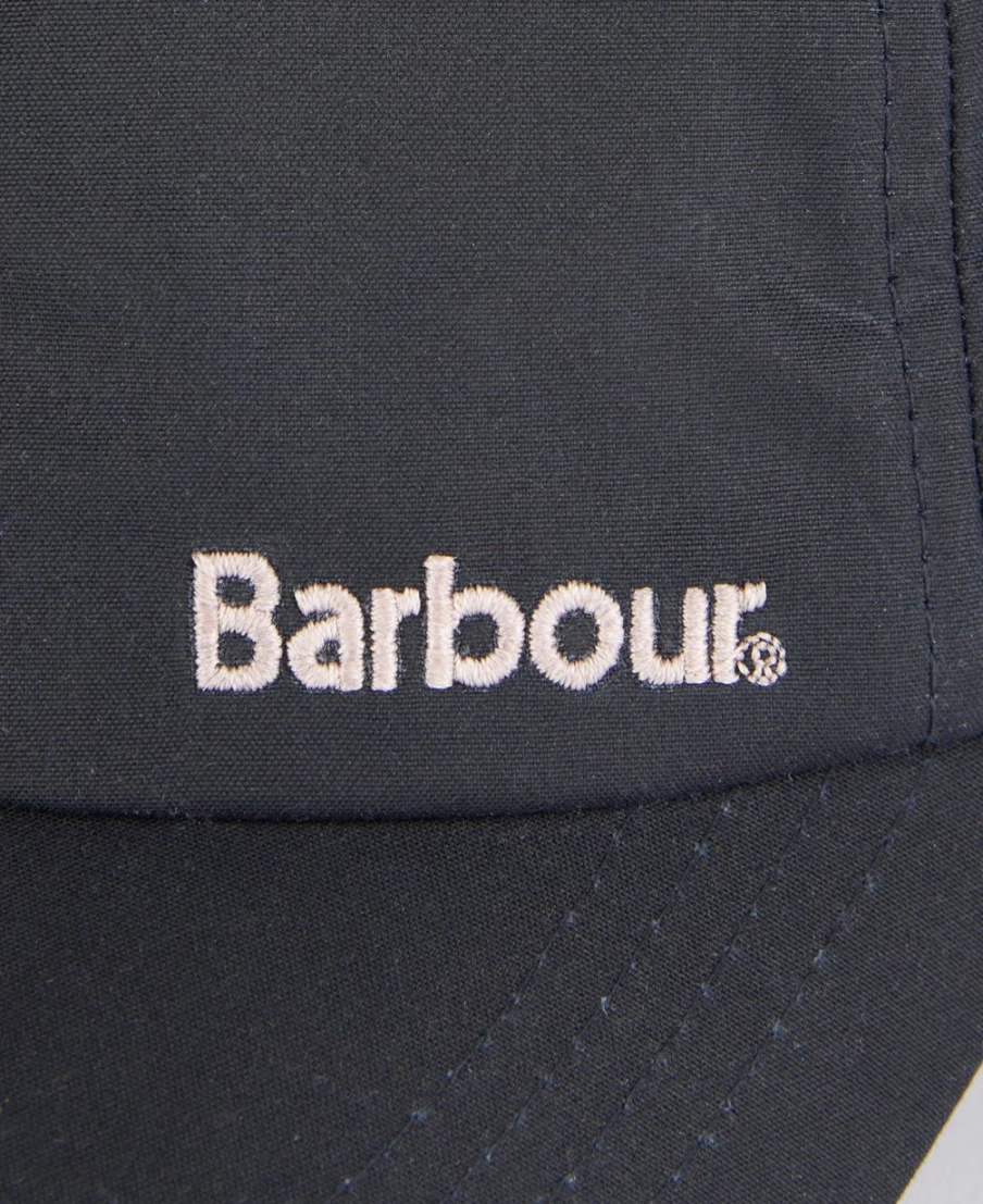 Barbour Womens Belsay Wax Sports Cap in Navy Classic Waterproof Outdoor Hat