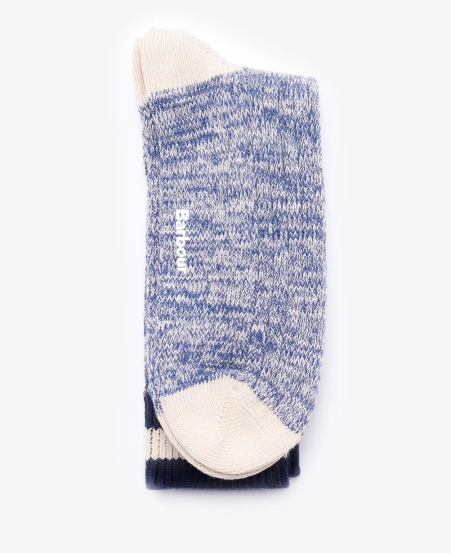 Barbour Mens Shandwick Socks - Blue Mix Casual Comfort Wear