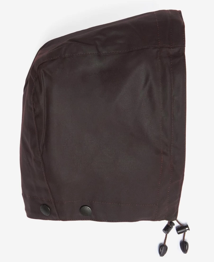 Barbour Men's Stockman Hooded Jacket in Brown | Classic Waxed Cotton Coat