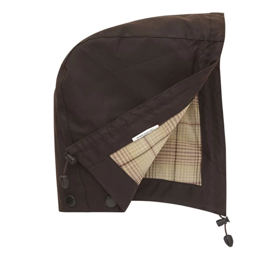Barbour Men's Stockman Hooded Jacket in Brown | Classic Waxed Cotton Coat