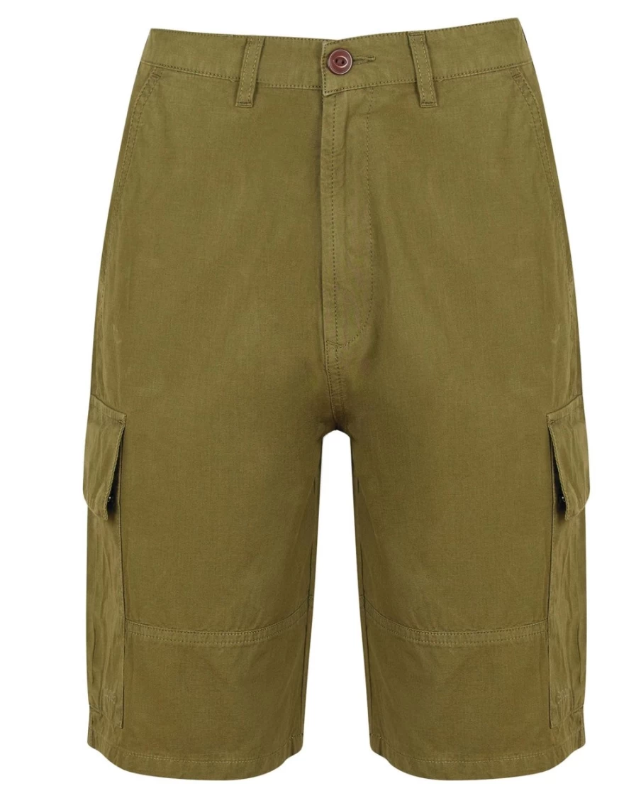 Barbour Men's Ivy Green Essential Ripstop Cargo Shorts