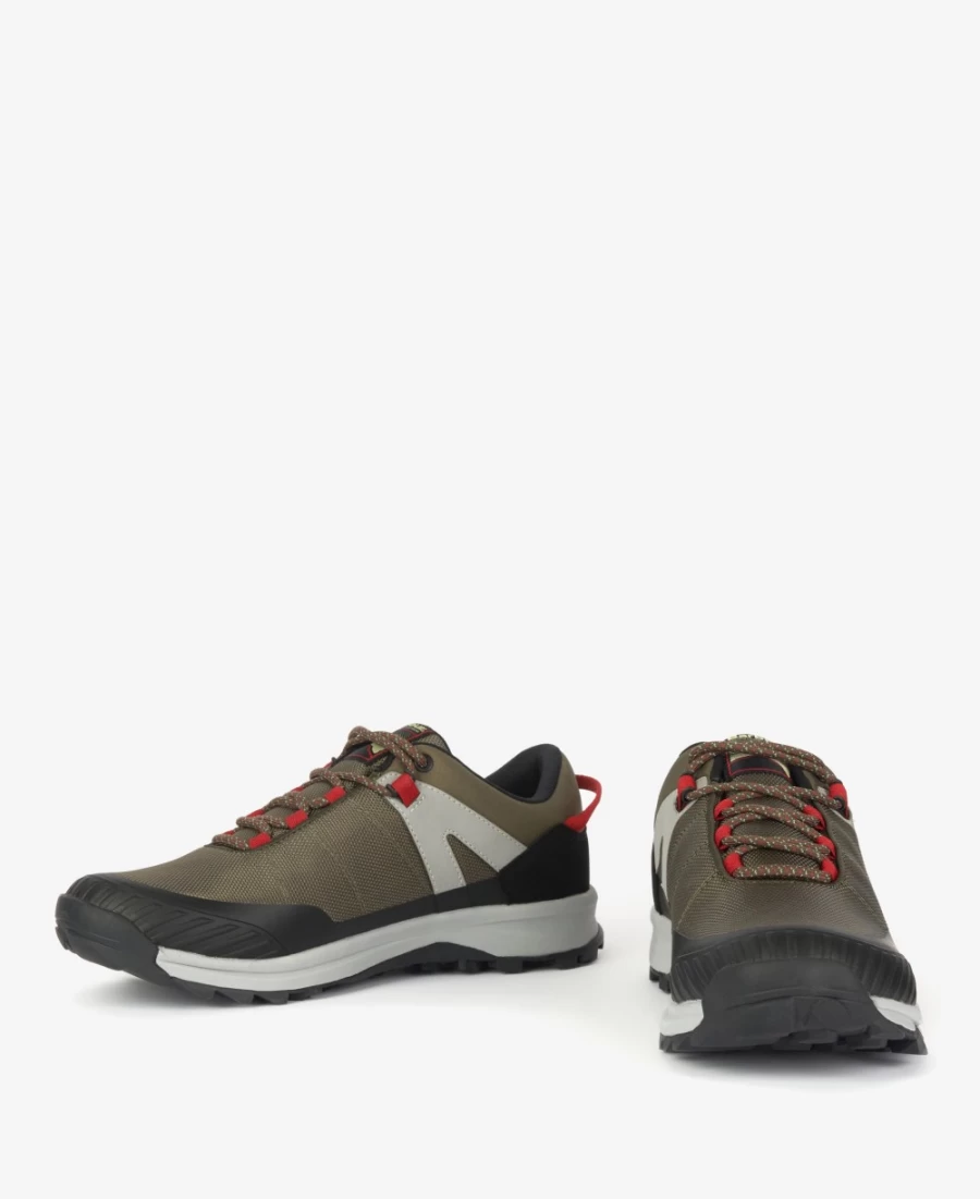 Barbour Mendip Men's Olive Waterproof Trainers for Outdoor Comfort