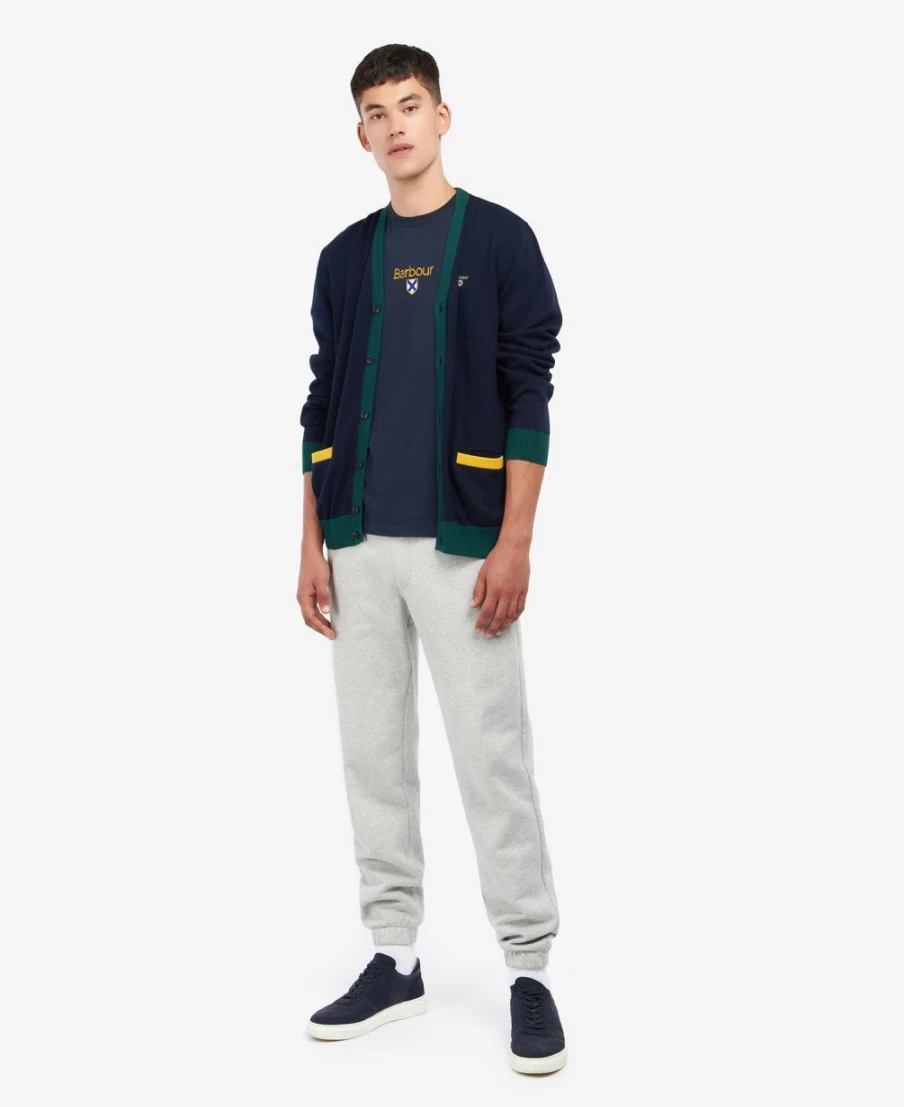 Barbour Men's Classic Navy Sheldonian Cardigan