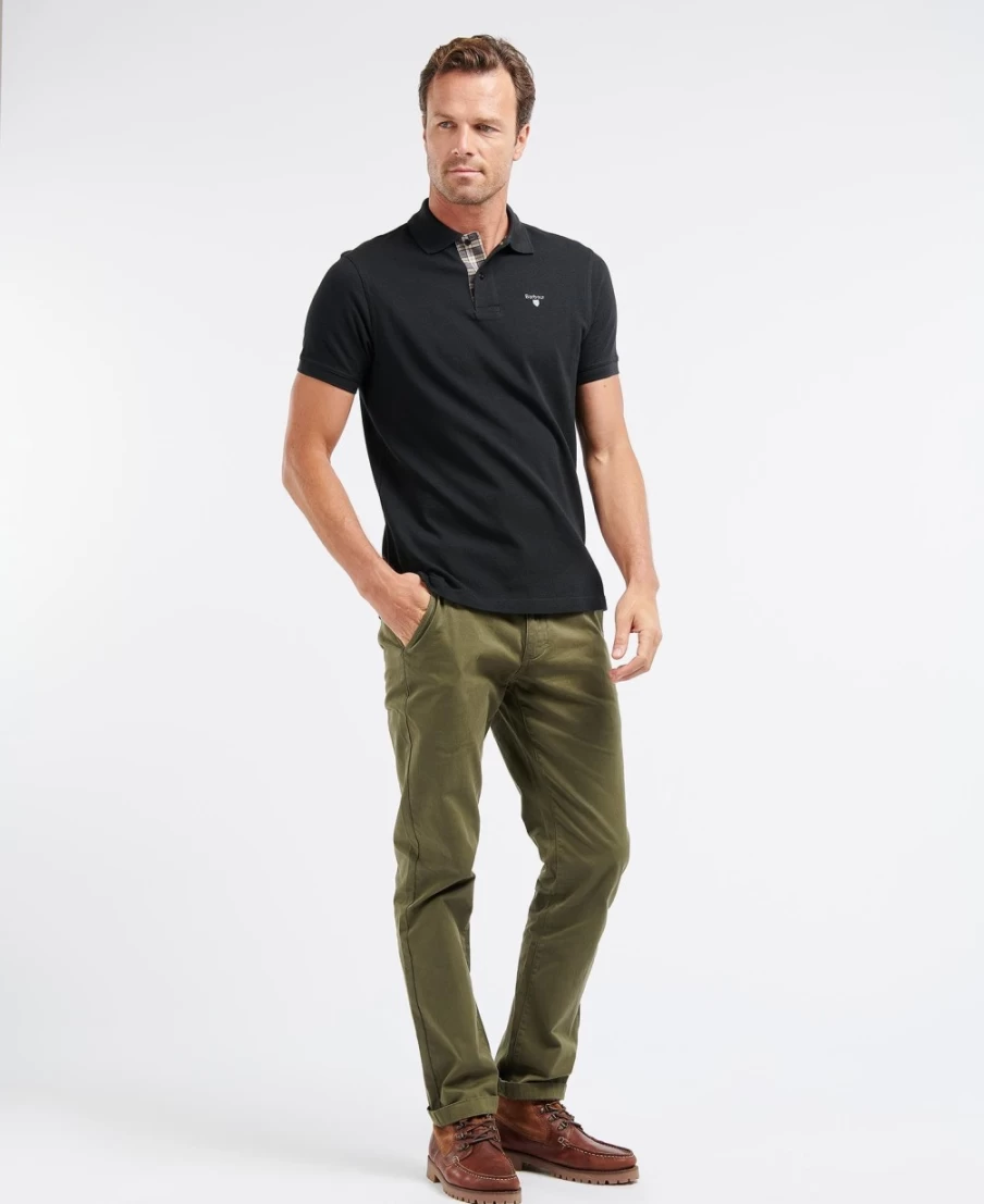 Barbour Men's Neuston Twill Chinos in Ivy Green - Classic Casual Trousers