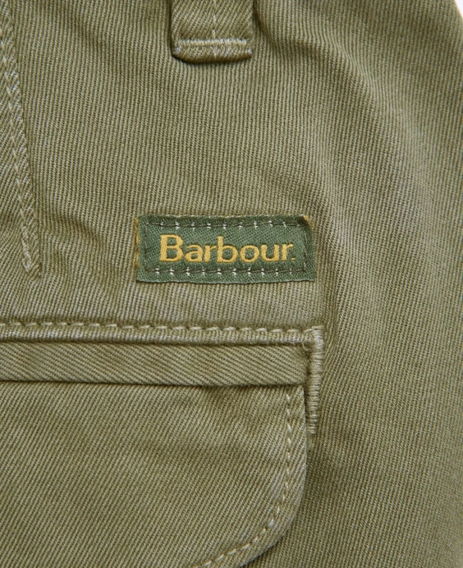 Barbour Men's Neuston Twill Chinos in Ivy Green - Classic Casual Trousers