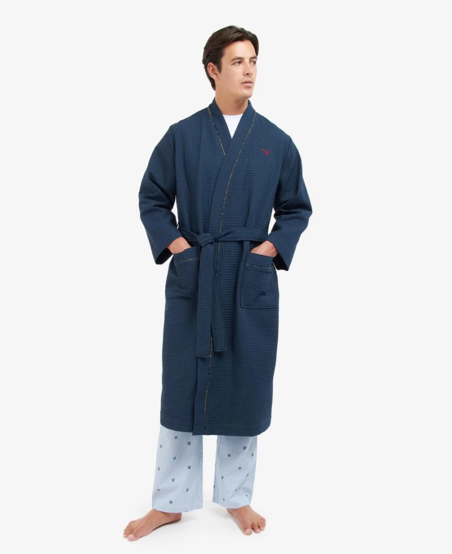 Barbour Men's Hadrian Classic Navy Night Robe