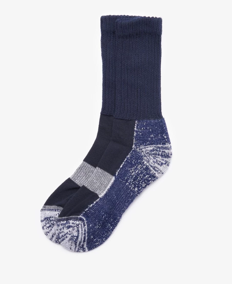 Barbour Men's Black Lowland Coolmax Hiking Socks for Outdoor Trekking