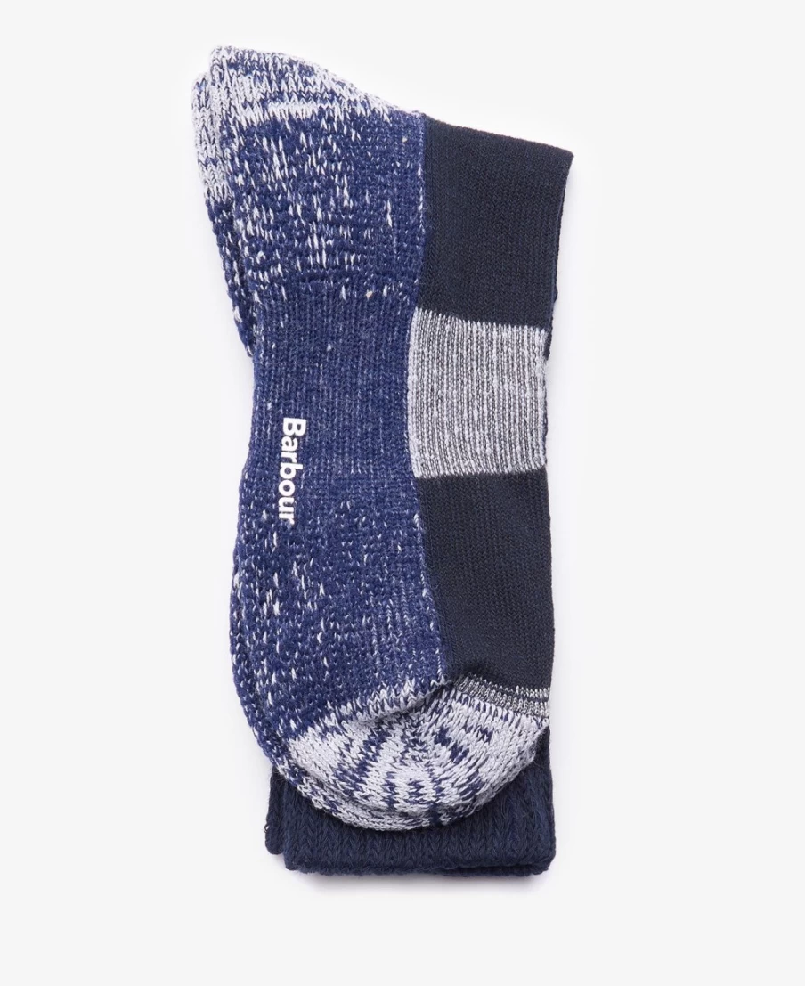 Barbour Men's Black Lowland Coolmax Hiking Socks for Outdoor Trekking