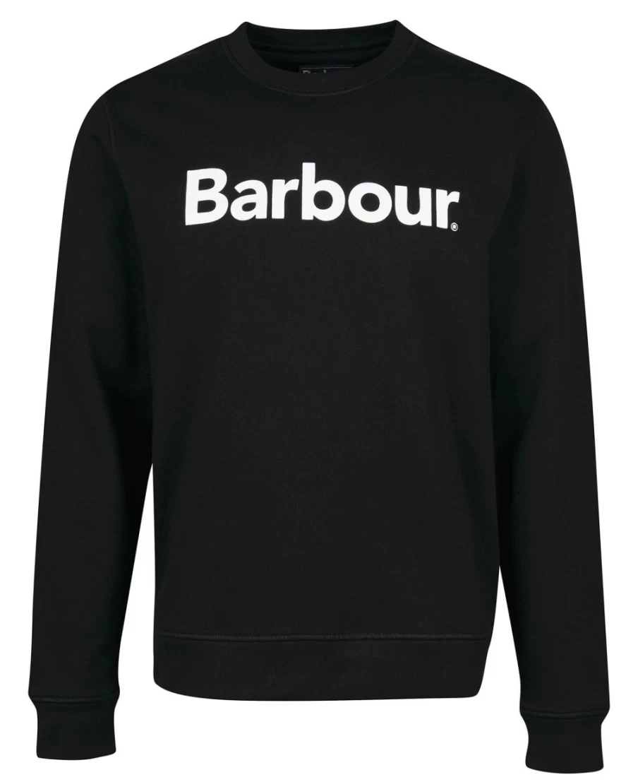 Barbour Men's Navy Logo Crew-Neck Sweatshirt