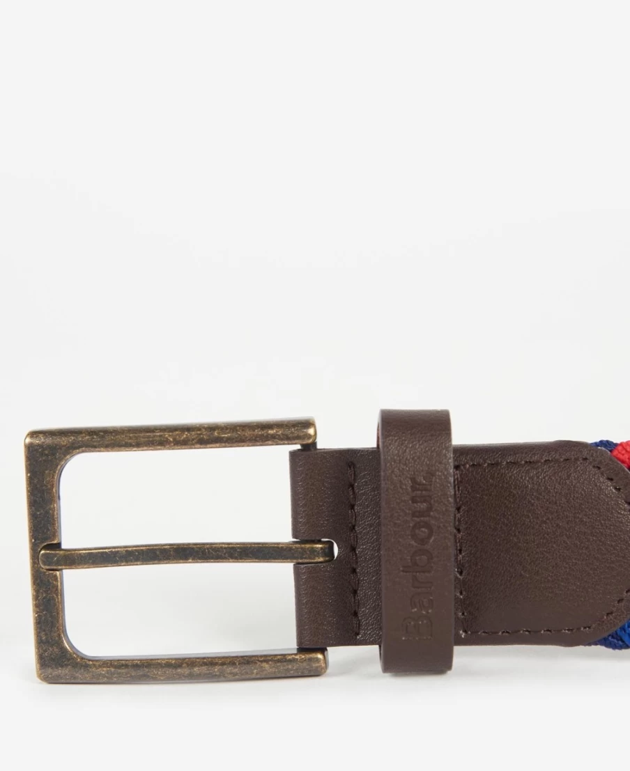 Barbour Mens Multi-Color Tartan Ford Belt for Classic Style