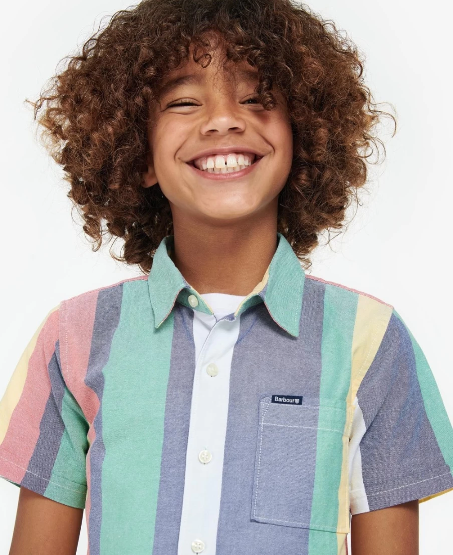 Barbour Boys Chambray Shirt - Dale Style Casual Wear for Kids